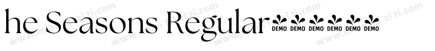 he Seasons Regular字体转换